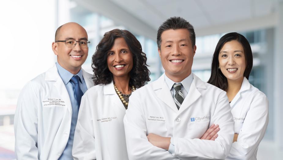 Doctors Richard Lee, Amrita Krishnan, Percy Lee, and Jennifer Tseng